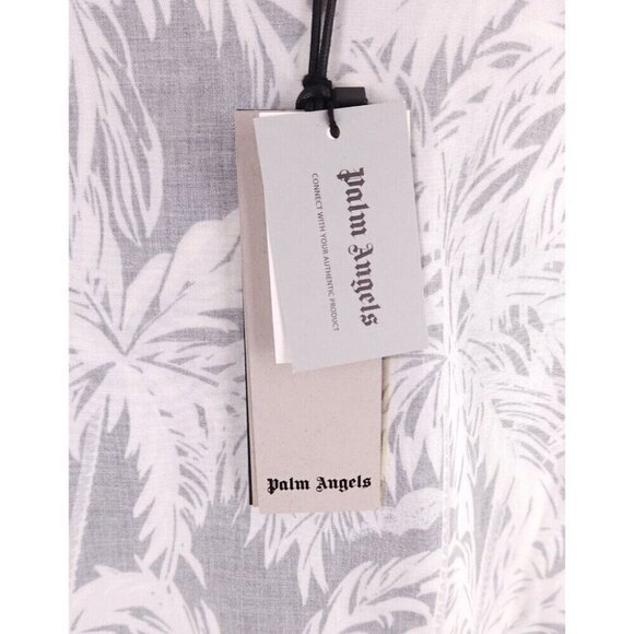Palm Angels Allover Palm Print Pullover Shirt Size 50 L Oversized Mens New - Picture 6 of 13